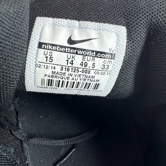 Nike Air Max Plus Est 1972 Black Gold Men’s Sz 15 316125-008 Sneakers - Picture 4 of 8